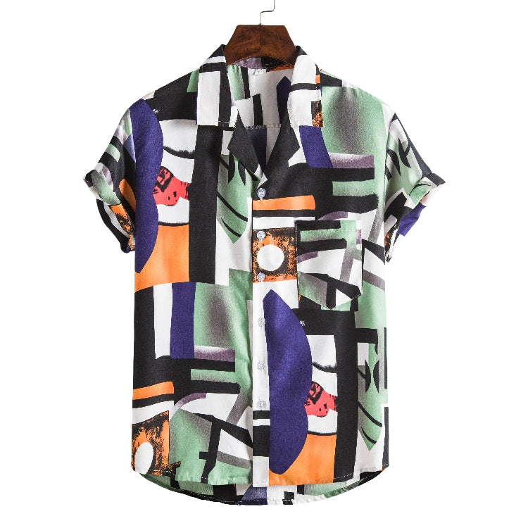 Men's Print Short Sleeve Shirt - Collections By Jay