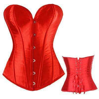 Lace up Boned Top Corset Waist Shaper - Collections By Jay