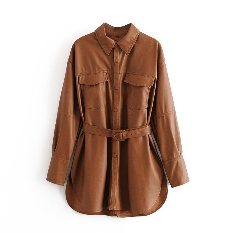 Women's Leather Coat - Collections By Jay