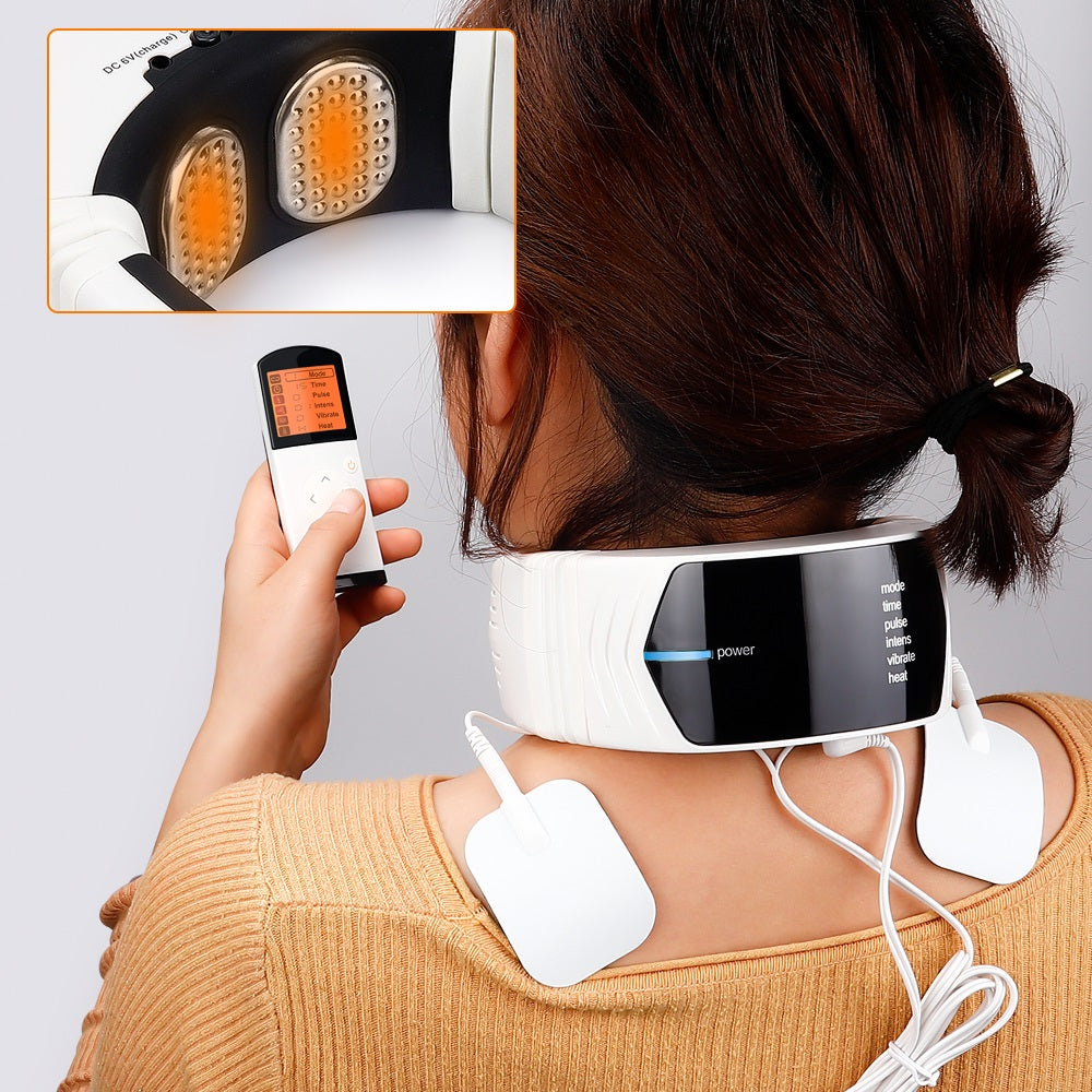 Ultimate Cervical Spine Care - Multifunctional Neck Protector with Remote-Controlled Heating Pulse Therapy - Collections By Jay
