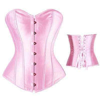 Lace up Boned Top Corset Waist Shaper - Collections By Jay