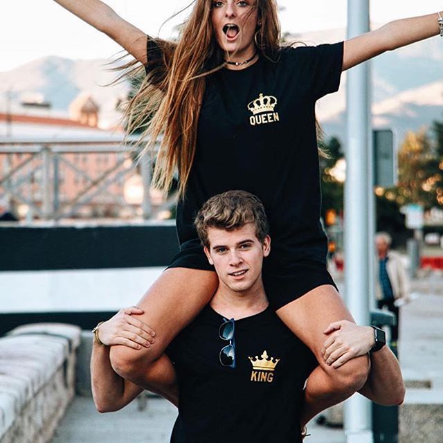 Pair of Couple's King & Queen T-Shirts - Collections By Jay