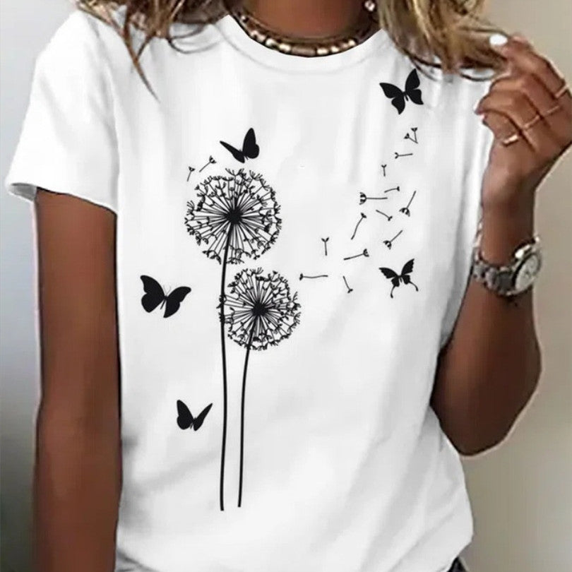 Chic Printed T-shirt Casual Tops for Women - Stylish Comfort at Its Best - Collections By Jay