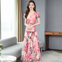 Beautiful Print Long Summer Dress - Collections By Jay