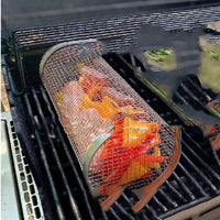 Rolling Grilling Metal BBQ Barbecue Basket - Collections By Jay