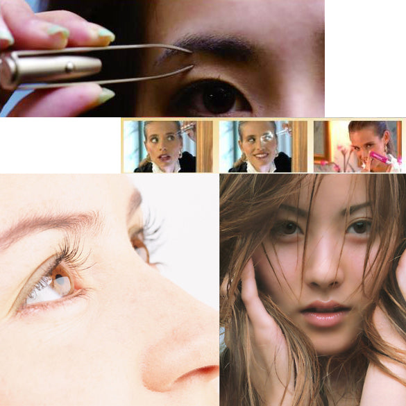 LED Stainless Steel Eyebrow Tweezers - Collections By Jay