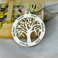Family Tree Of Life English Alphabet Necklace - Collections By Jay
