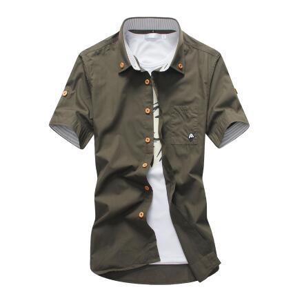 Korean Men's Embroidered Casual Shirt - Collections By Jay